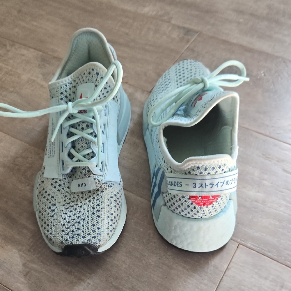 Adidas NMD R1 in Mint and Gray
